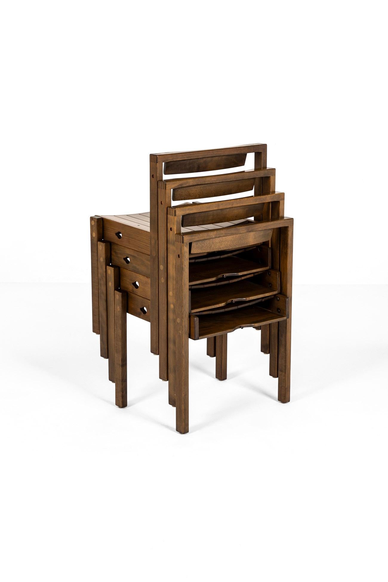 English Coventry Cathedral Stackable Chairs en vente 1