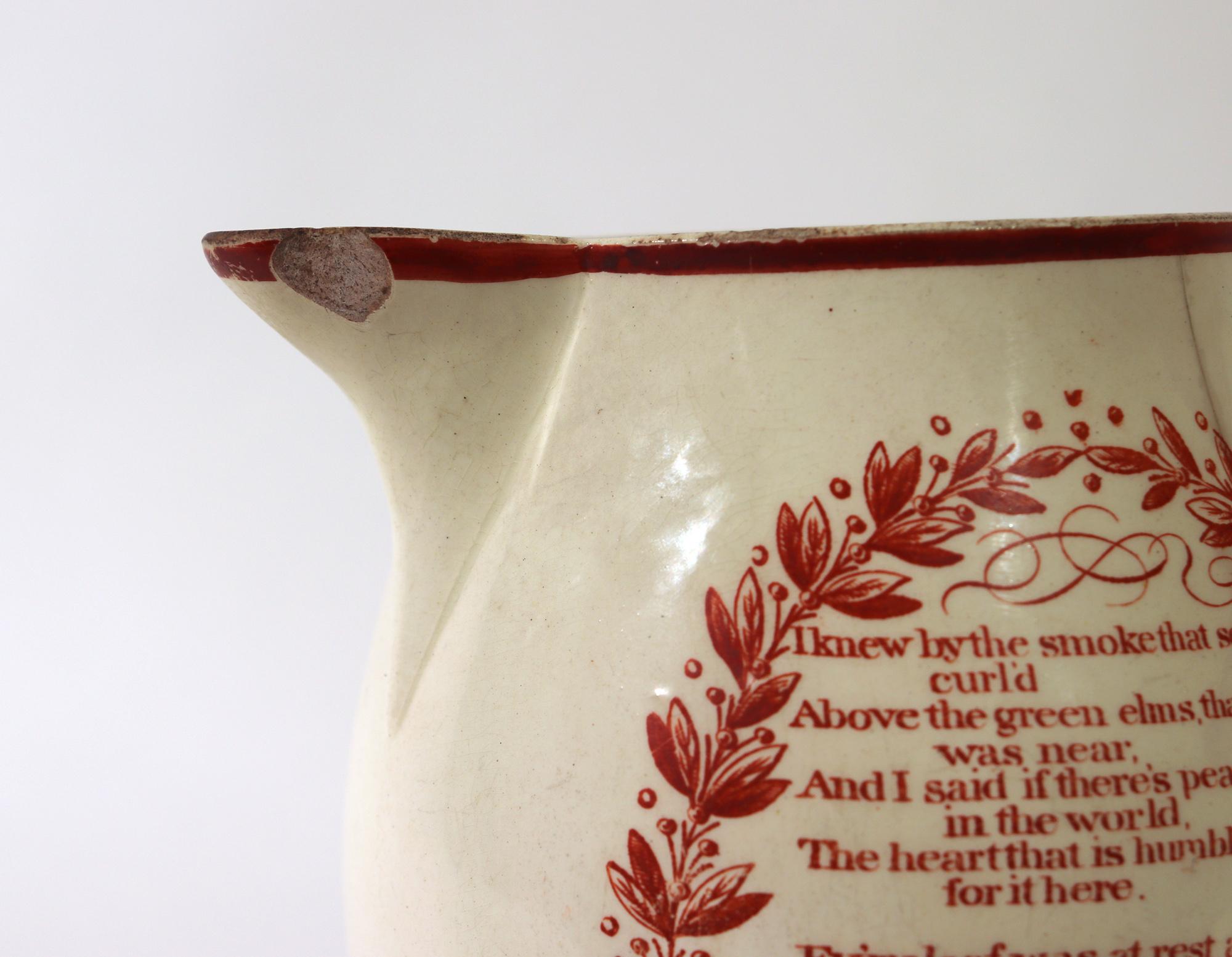 English Creamware Jug with 