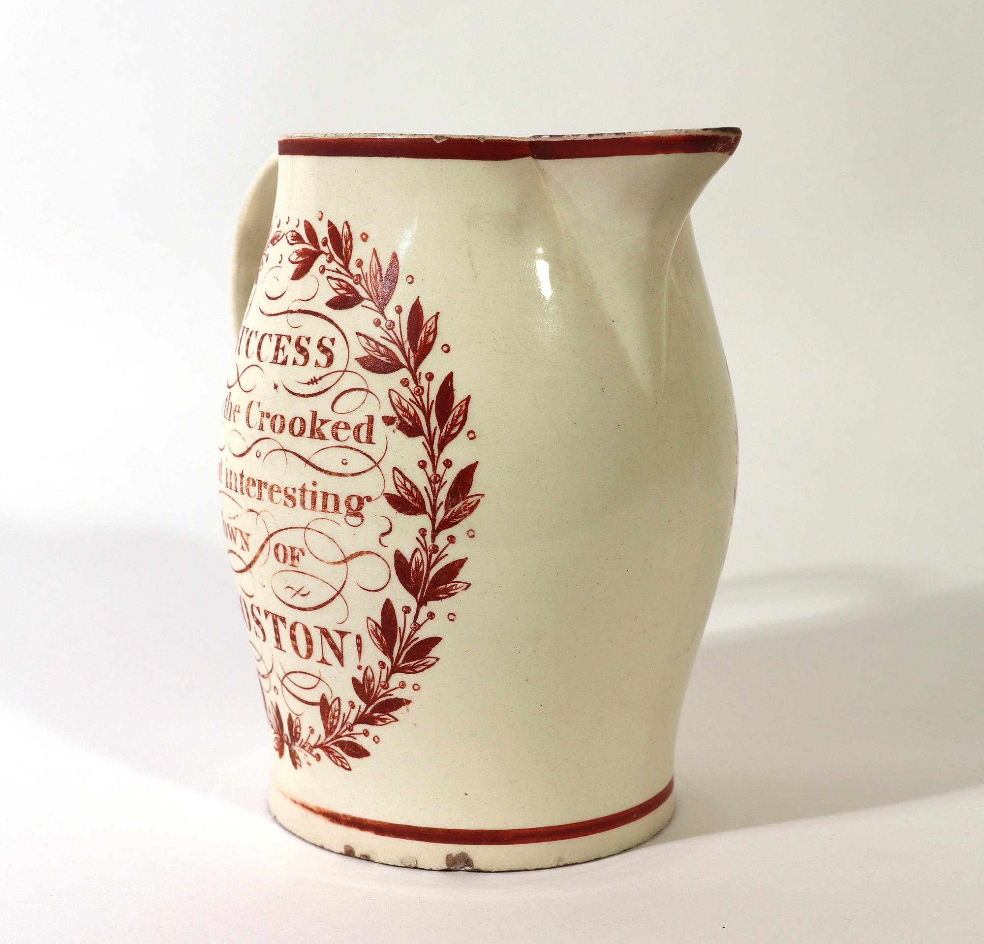 18th Century English Creamware Jug with 