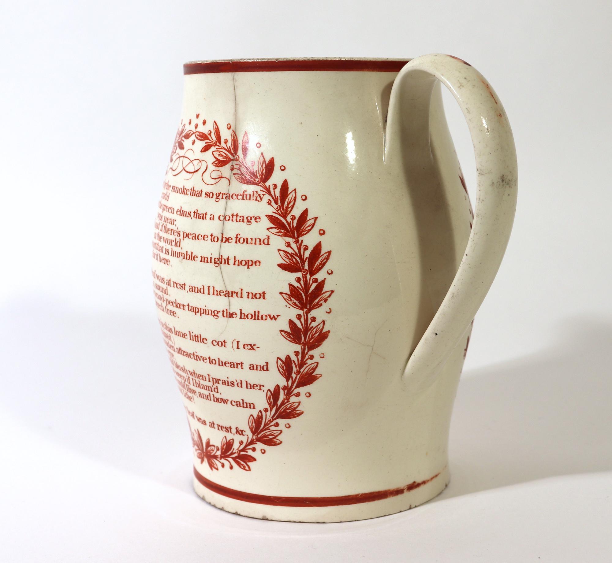 English Creamware Jug with 