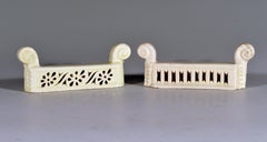 Early 19th Century Italian Creamware Knife Rests