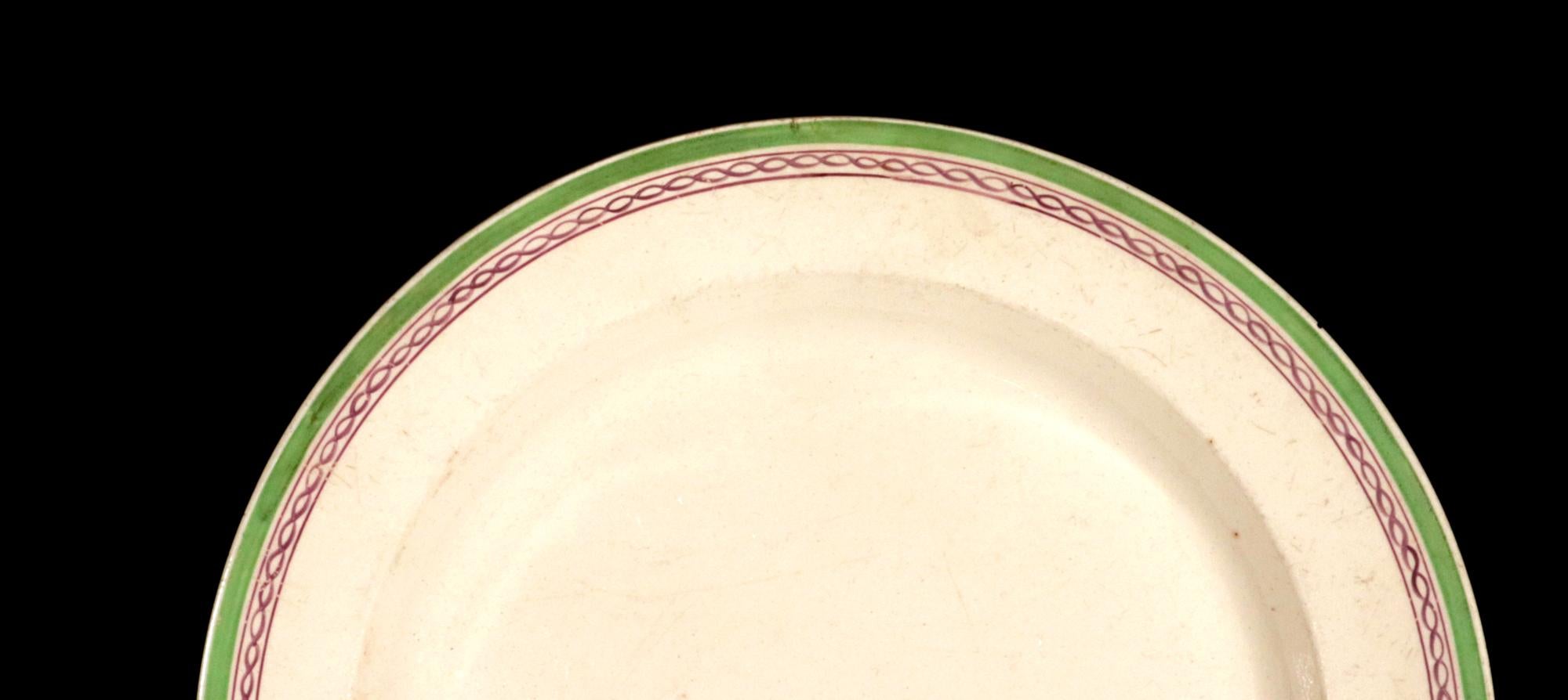 Englisches Dessertservice aus englischer Wedgwoodware-Keramik von Hicks Meigh & Co. im Angebot 2