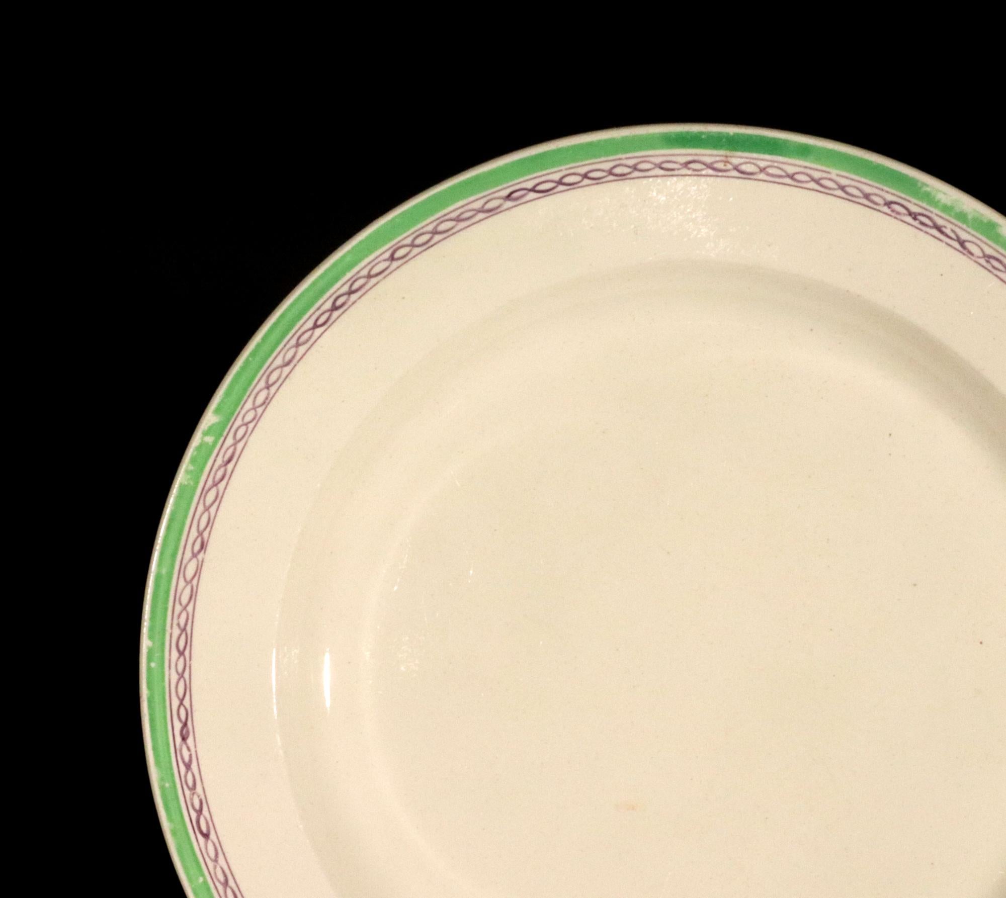 Englisches Dessertservice aus englischer Wedgwoodware-Keramik von Hicks Meigh & Co. im Angebot 3