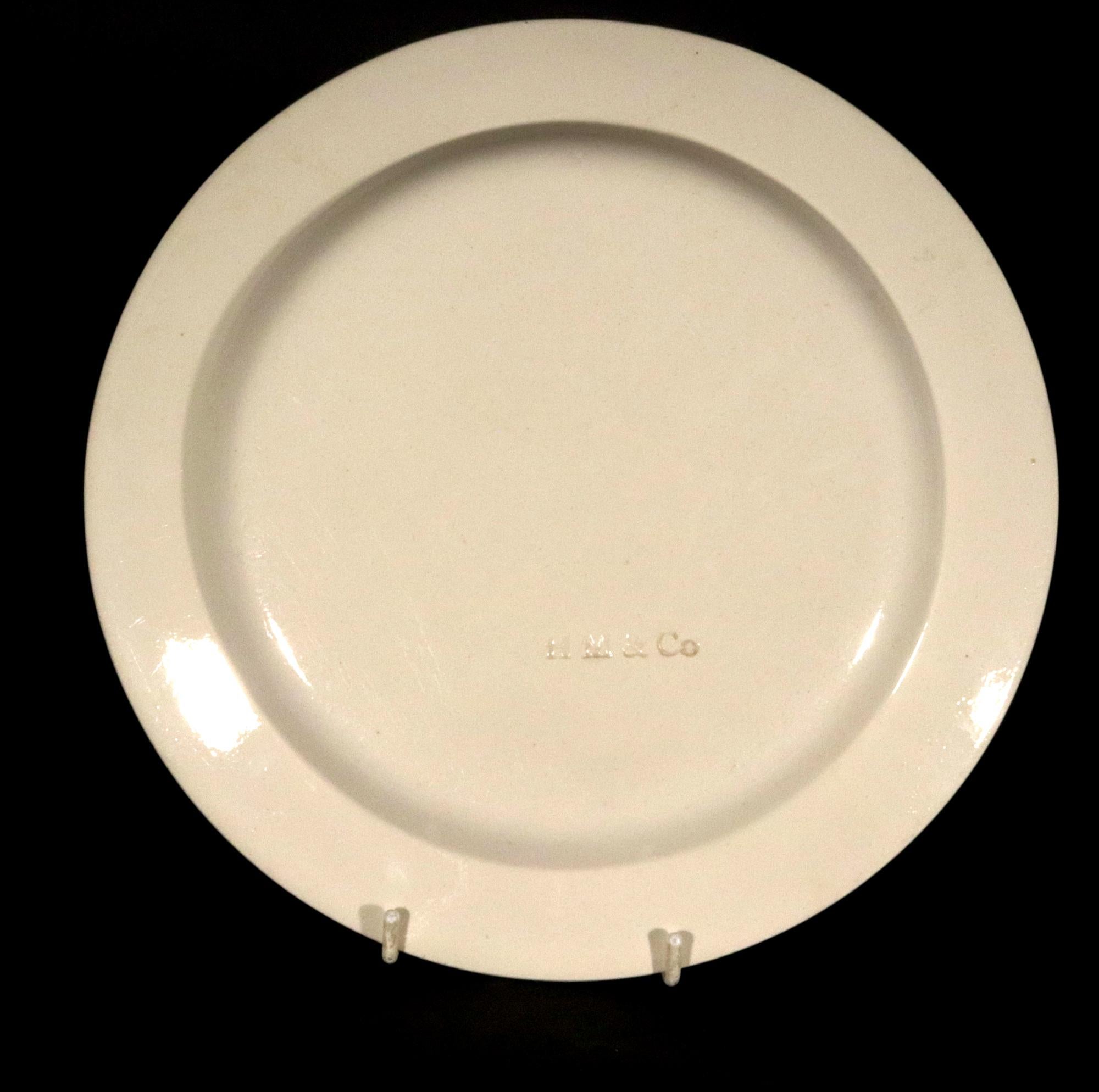 Englisches Dessertservice aus englischer Wedgwoodware-Keramik von Hicks Meigh & Co. im Angebot 4