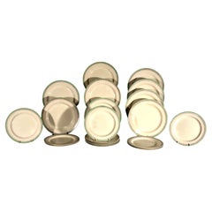 Servizio da dessert in ceramica inglese Creamware di Hicks Meigh & Co.