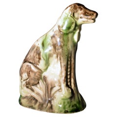 English Creamware Pottery Toy Whieldon-type Figure of a Hound