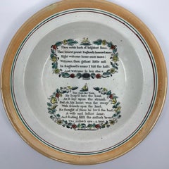 English Creamware Sailor Plates