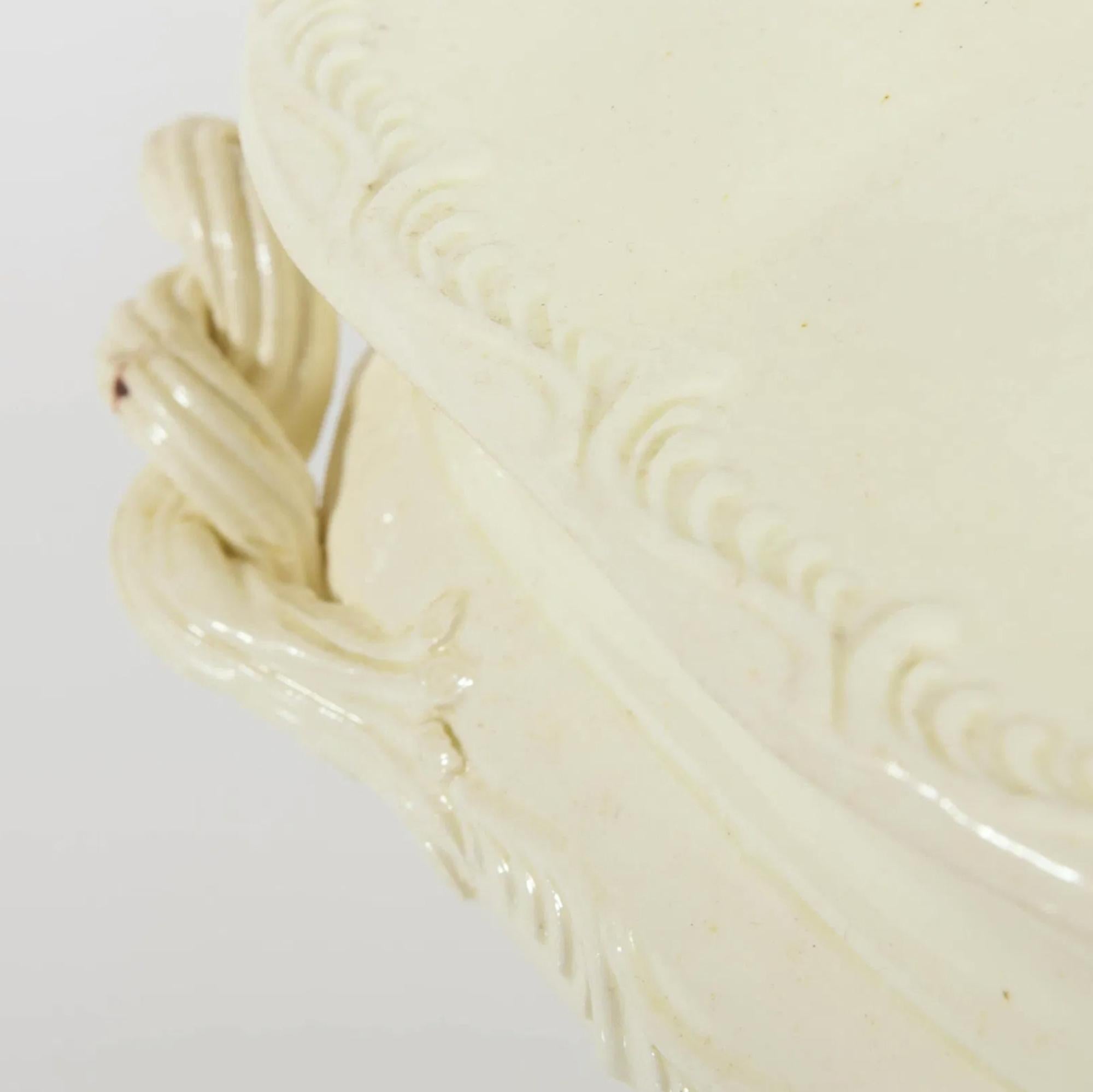 Late 18th Century English Creamware Soup Tureen and Cover, Leeds, Yorkshire For Sale