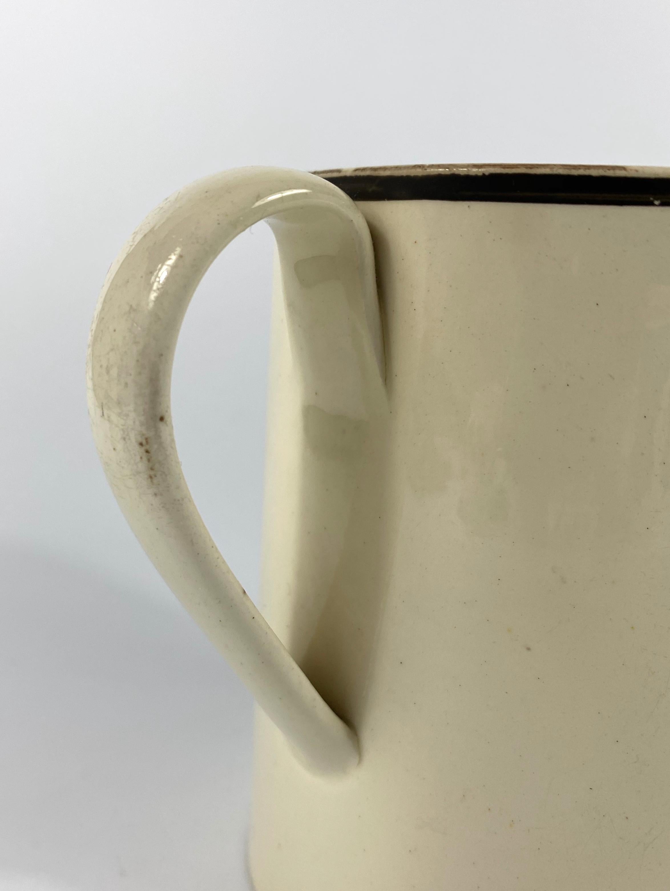 English Creamware ‘Success to Ship Trade��’ Mug, circa 1790 2