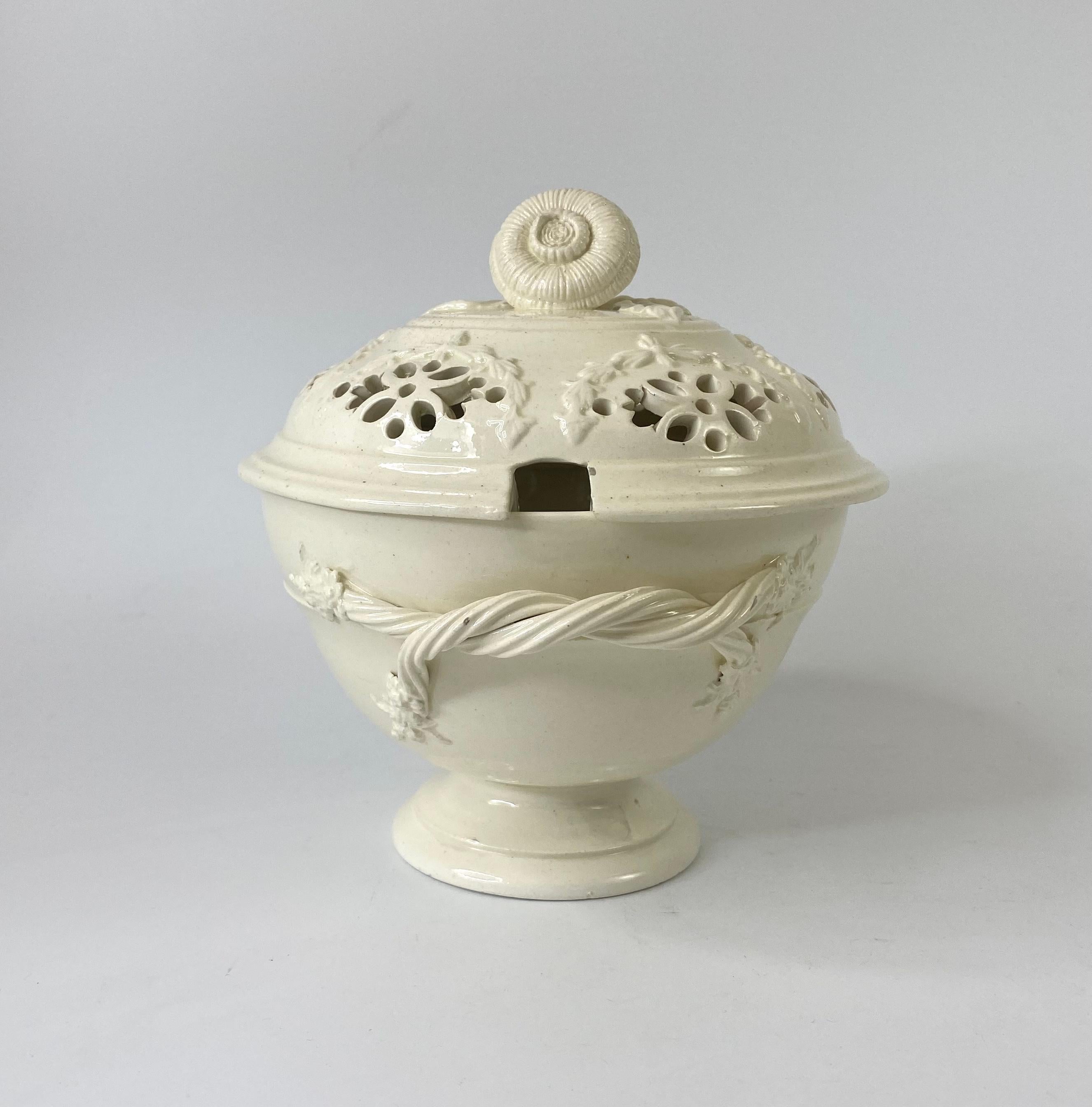 English Creamware Tureen, Cover, Ladle and Stand, C. 1790 4