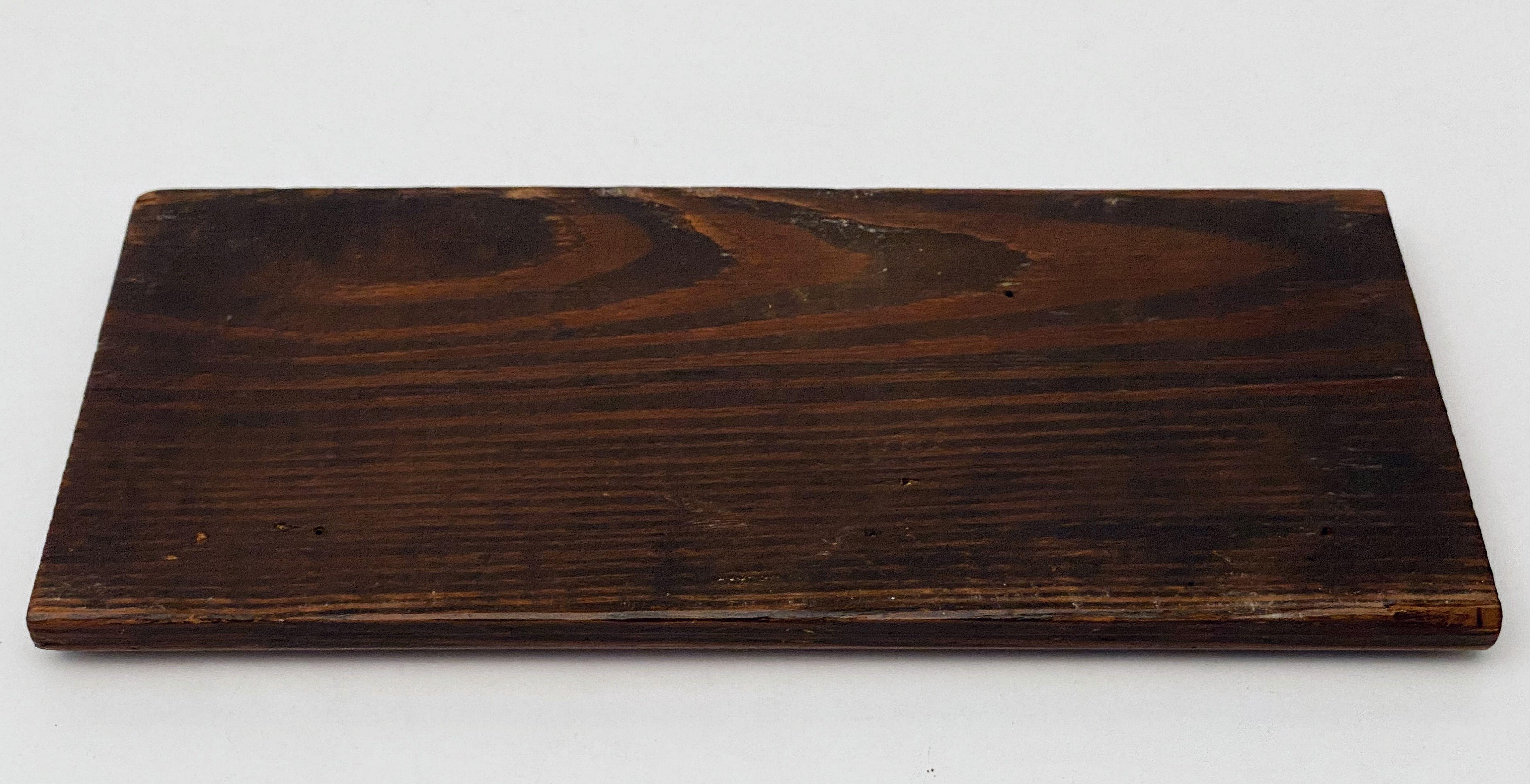 English Cribbage Board of Brass and Wood 9
