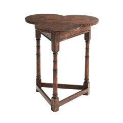 English Cricket Clover Side Table