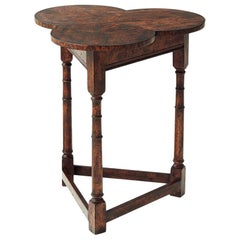 English Cricket Clover Side Table