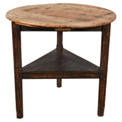 Antique English Cricket Table, circa 1800