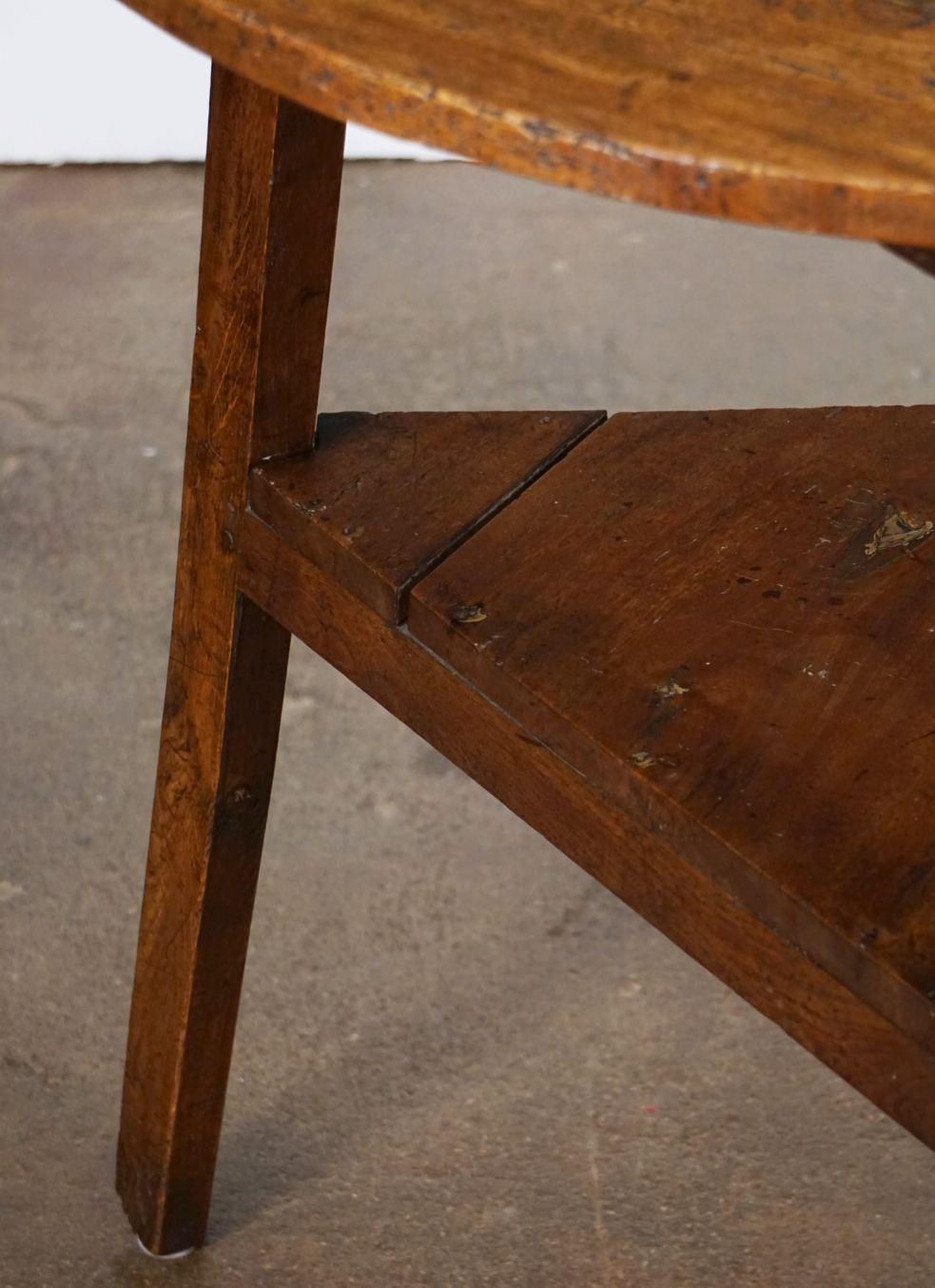 Rustic English Cricket Table from the Georgian Era For Sale