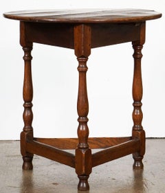 Table de criquet anglaise en chêne et frêne de la période George III
