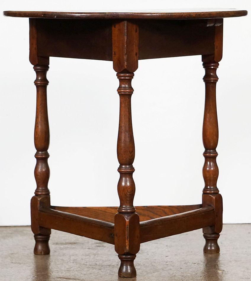 Wood English Cricket Table of Oak and Ash from the George III Period