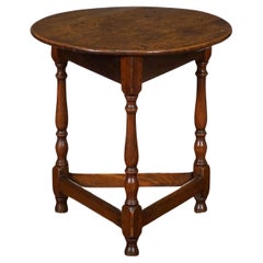 English Cricket Table of Oak and Ash from the George III Period