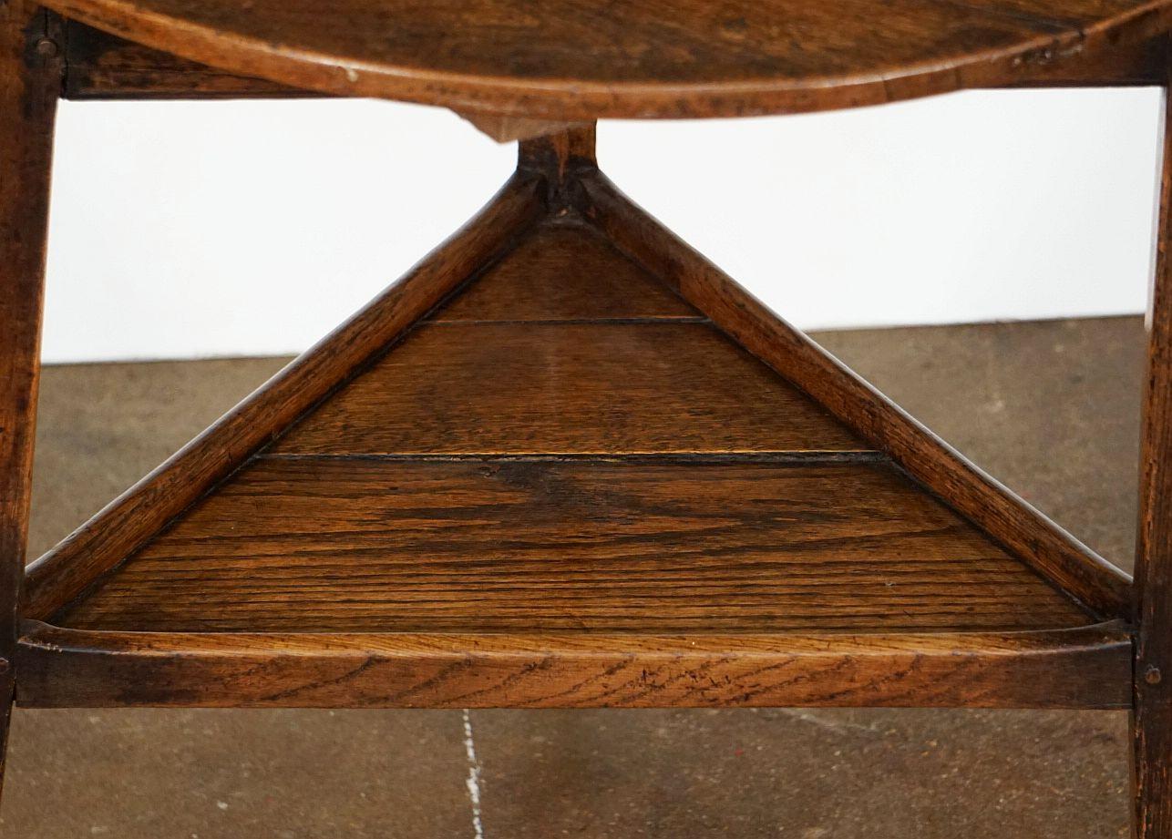 19th Century English Cricket Table of Oak from the Georgian Era