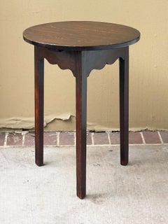 English Cricket Table of Patinated Oak from the Georgian Era