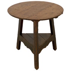 Antique English Cricket Table of Pine