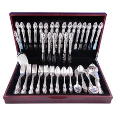 English Crown by Reed & Barton Silverplate Flatware Set for 24 Service 127 pc