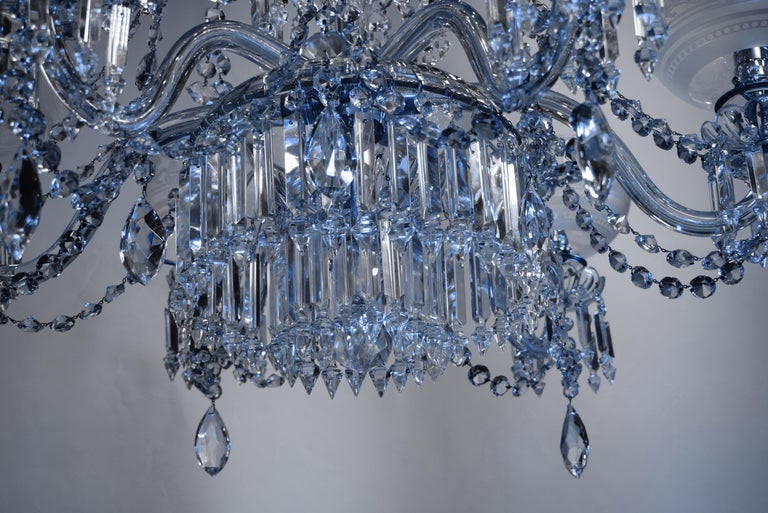 English Crystal Gasolier at 1stDibs