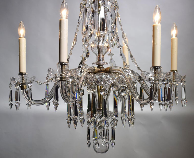 English Crystal Gasolier at 1stDibs