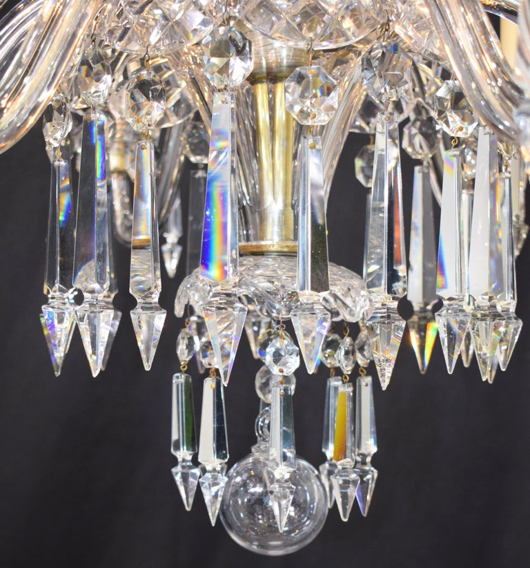 English Crystal Gasolier at 1stDibs