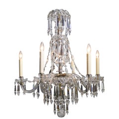 English Crystal Gasolier