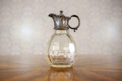 English Crystal Pitcher with Handle from the Turn of the Centuries