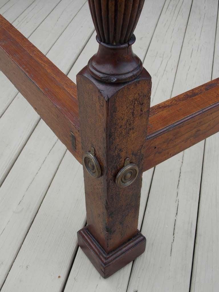 English Chippendale Cuban Mahogany Foliage Tester Bed with Marlboro Feet, C 1770 For Sale 3