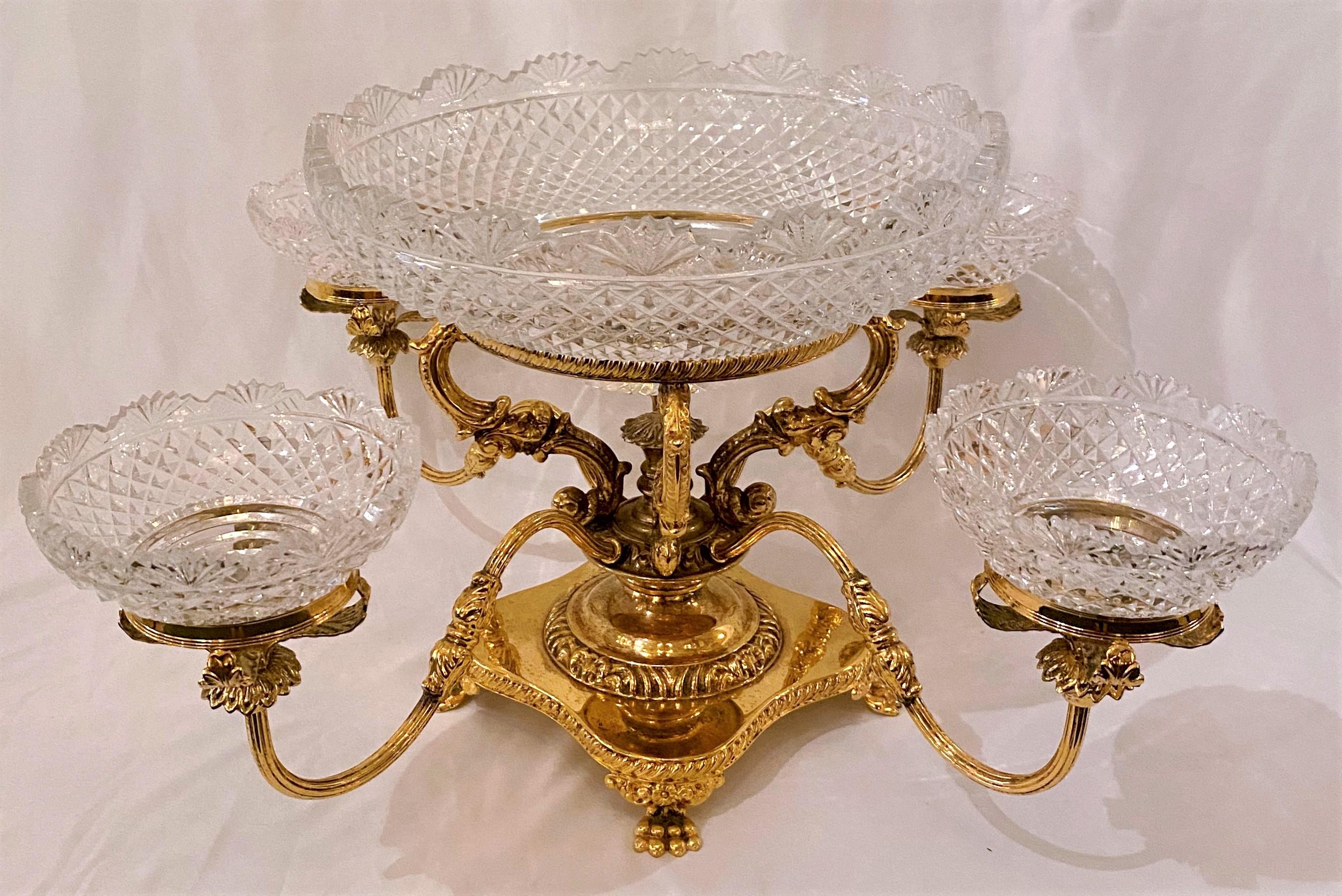 English cut crystal and ormolu centerpiece
ECP024.