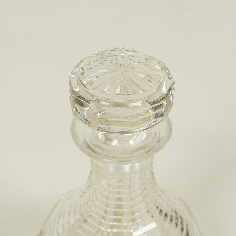 English Cut Crystal Decanter For Sale at 1stDibs
