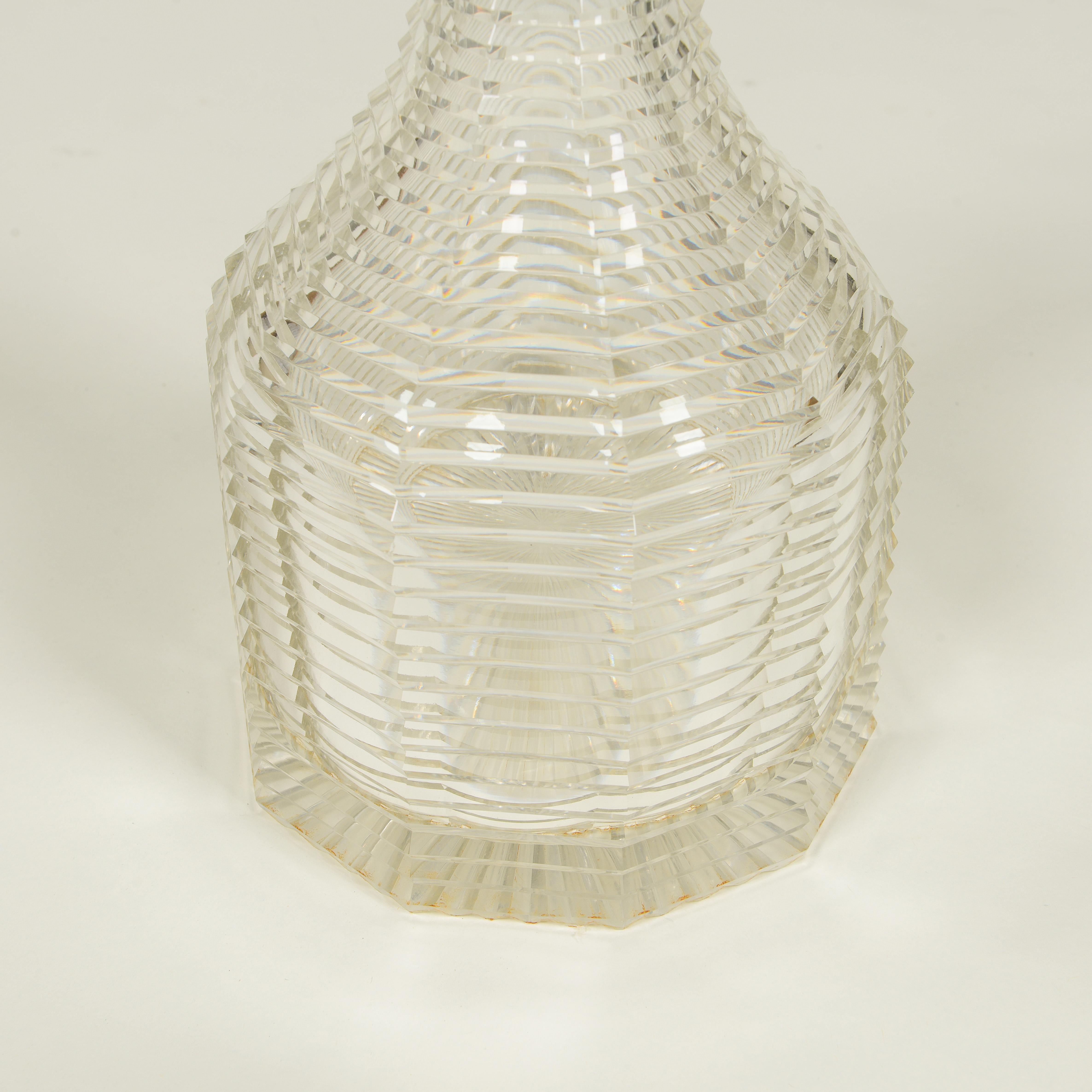 English Cut Crystal Decanter For Sale 2