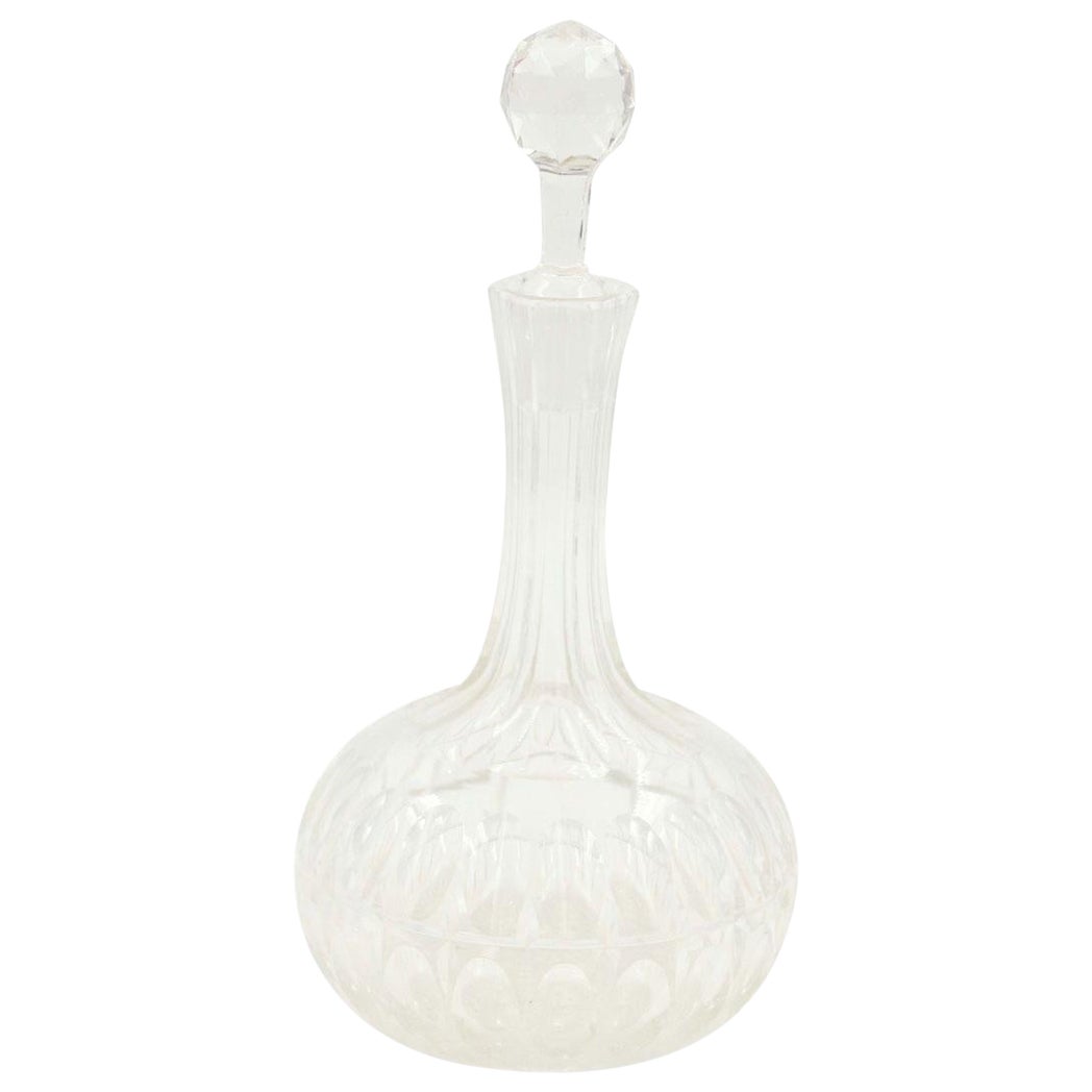 English Cut Crystal Stoppered Decanter