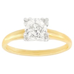 English-cut Diamond Engagement Ring
