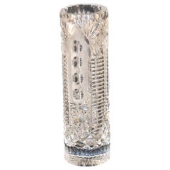 English Cut Glass Vase, Circa 1930's