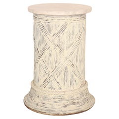 Antique English Cylindrical Sculpture Stand