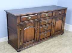 English Dark Oak Dresser Base