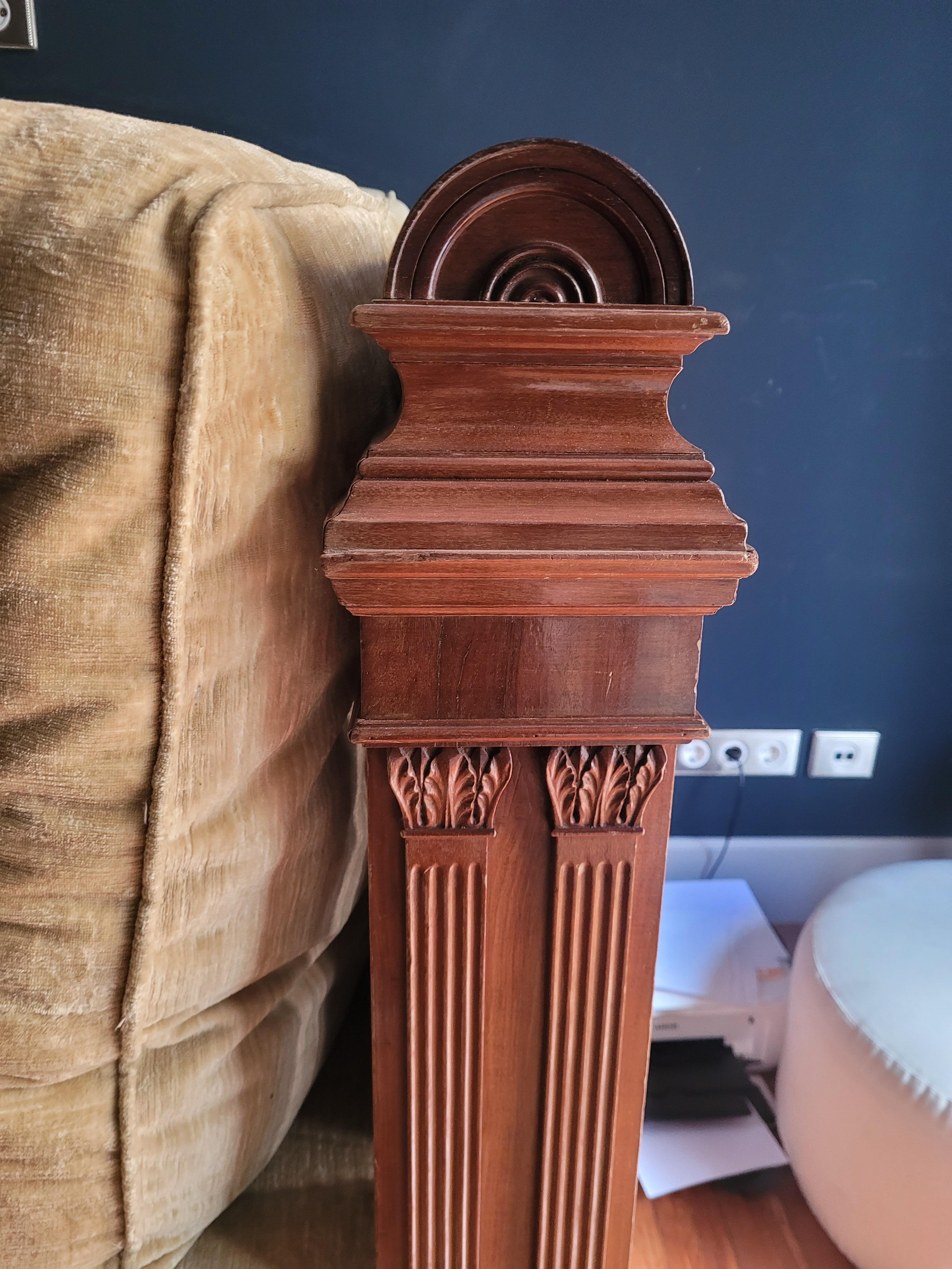 Letto da giorno inglese in legno per il riposo, Woods Williams IV in vendita 5