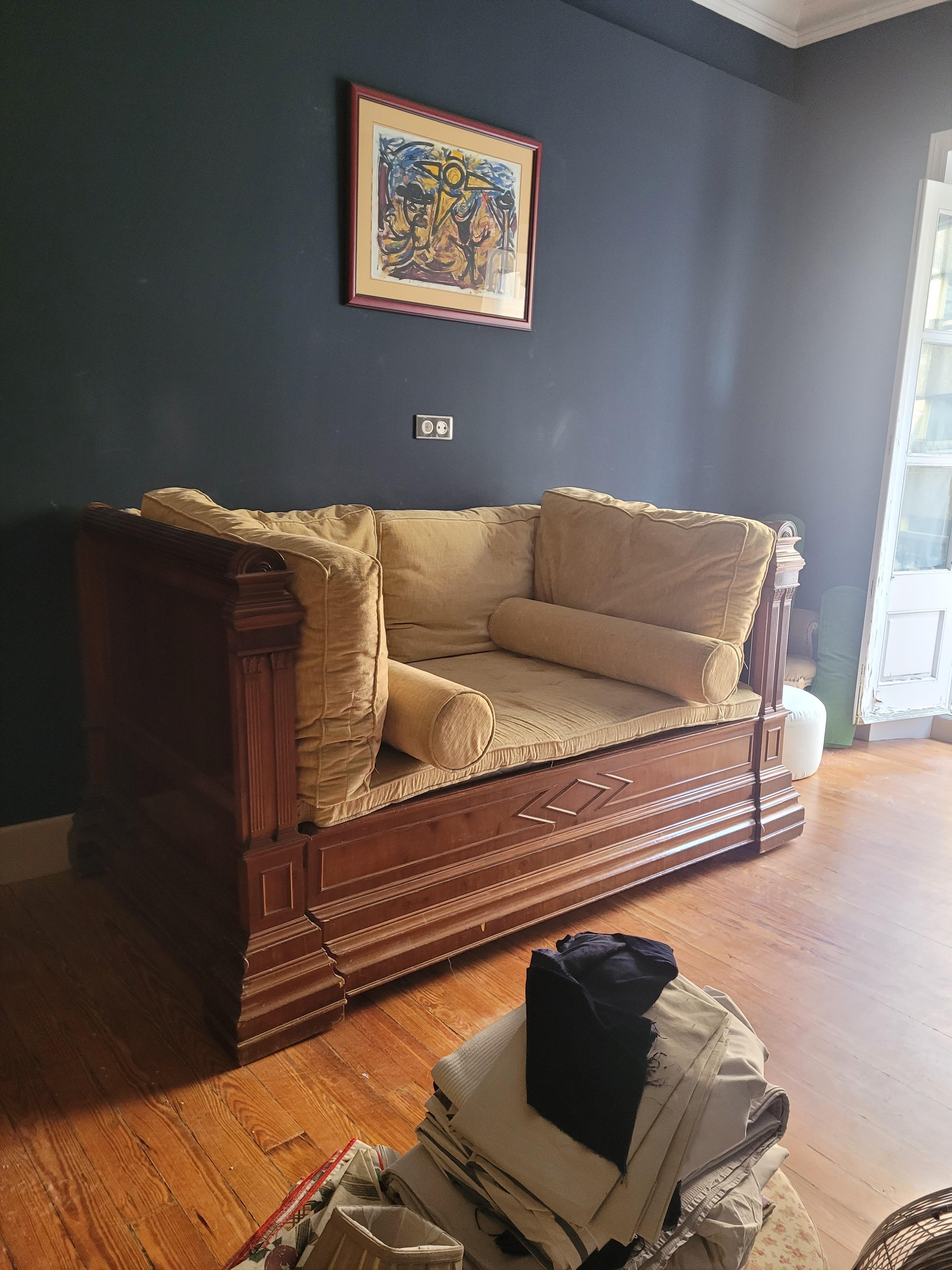 Letto da giorno inglese in legno per il riposo, Woods Williams IV in vendita 9