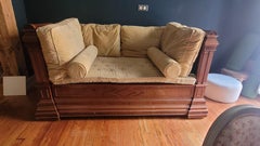 Letto da giorno inglese in legno per il riposo, Woods Williams IV