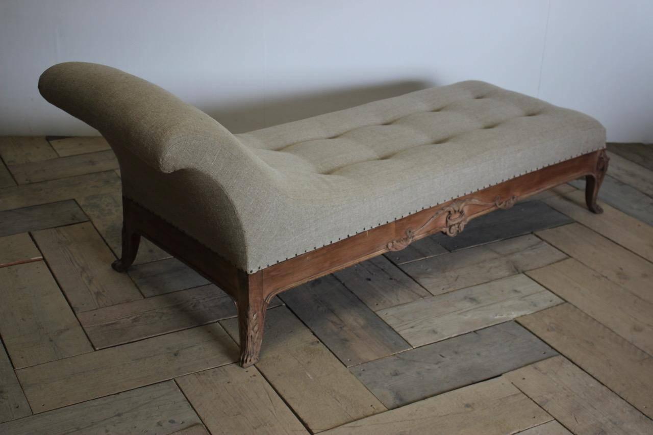 Bleached English Daybed, circa 1900-1910