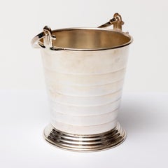 English Deco Silver Plate Ice Pail