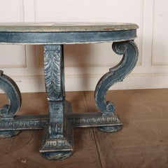 English Decorated Lamp Table
