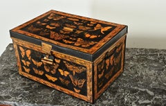 English Decoupage Butterfly Box