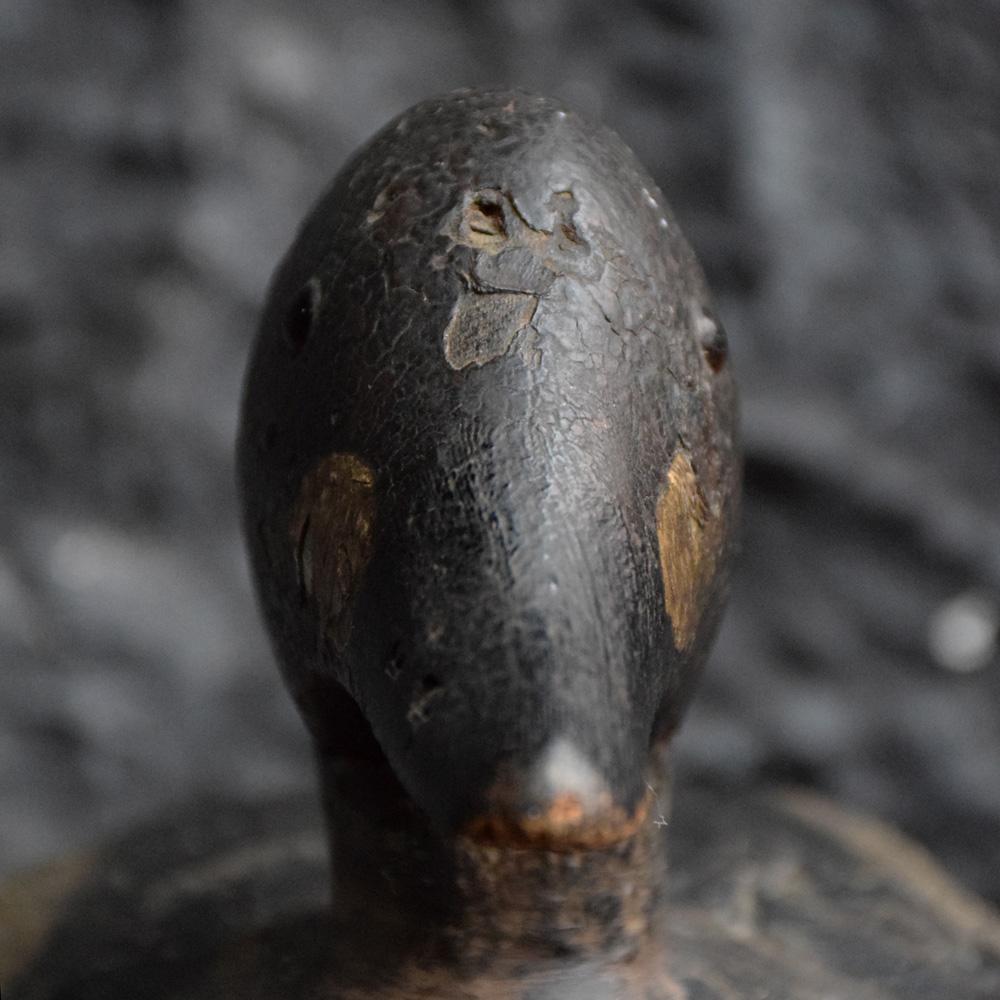 English Decoy Duck with Amazing Paint and Glass Eyes, circa 1890 2