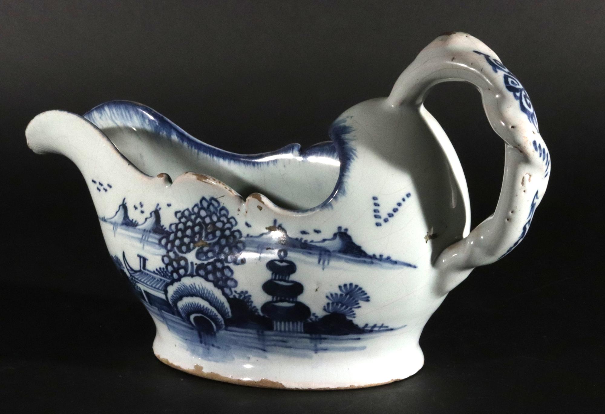 Ceramica Barattolo per Sauce inglese in bianco e blu, Londra in vendita