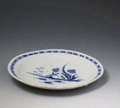 English Delftware Plate with a Naive Image of a Rabbit, Mid-18th Century